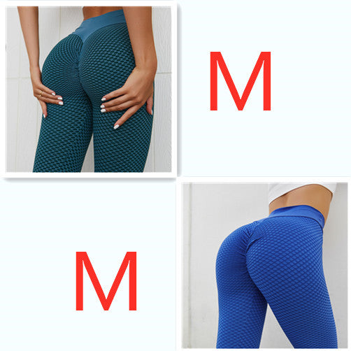 Plaid Leggings Fitness Pants Women's Seamless High Waist Breathable Gym Leggings