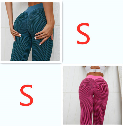 Plaid Leggings Fitness Pants Women's Seamless High Waist Breathable Gym Leggings