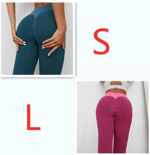 Plaid Leggings Fitness Pants Women's Seamless High Waist Breathable Gym Leggings