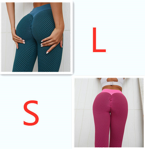 Plaid Leggings Fitness Pants Women's Seamless High Waist Breathable Gym Leggings