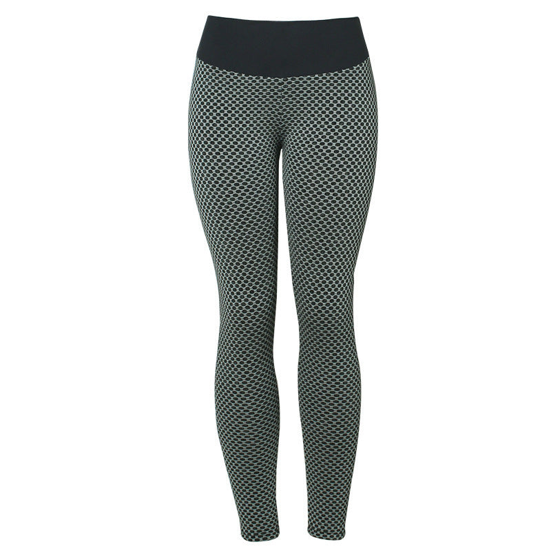 Plaid Leggings Fitness Pants Women's Seamless High Waist Breathable Gym Leggings